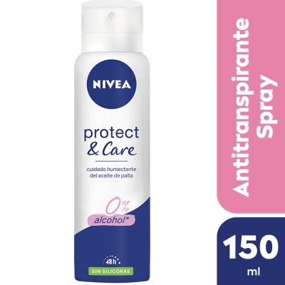 Desodorante femenino NIVEA Protect & Care Sin Siliconas x 150 ml