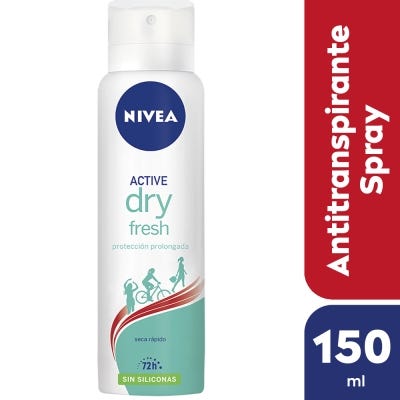 Desodorante femenino NIVEA Dry Fresh Sin Siliconas x 150 ml