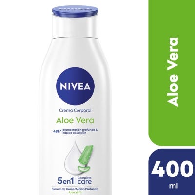 Crema Corporal Nivea Aloe Vera 5en1 Piel Normal a Seca x400ml