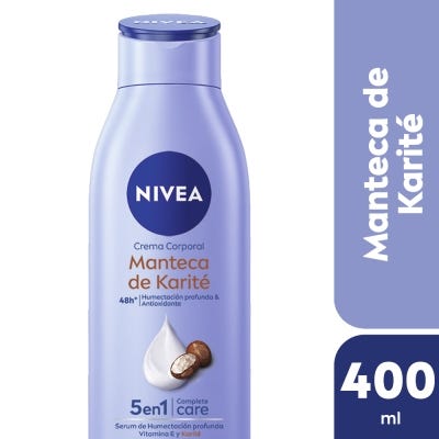 Crema Corporal Nivea Manteca de Karité 5En1 Piel Seca x400Ml