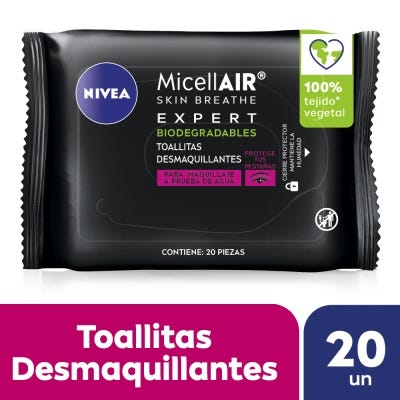 Toallitas Desmaquillantes Nivea Micellair Black x20un