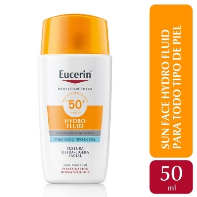 Protector Solar Facial Eucerin Hydro Fluid FPS50+ x50ml