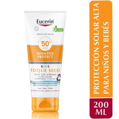 Protector Solar Eucerin Sun Kids Toque Seco Fps50+ x200ml