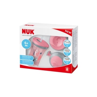 Set Nuk Vasos Evolution Cup-rosa