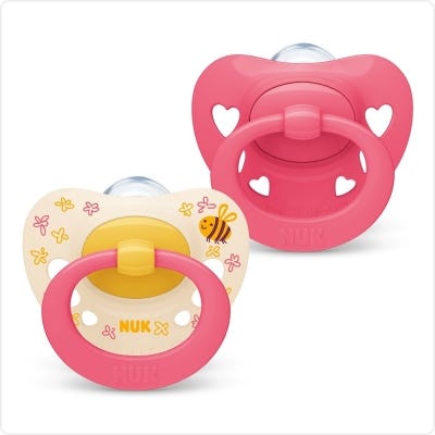 Chupete Nuk Signature 6-18 meses Fucsia x2 Uni