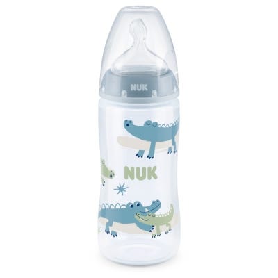 Mamadera Nuk Control De Temperatura Cocodrilo x300ml