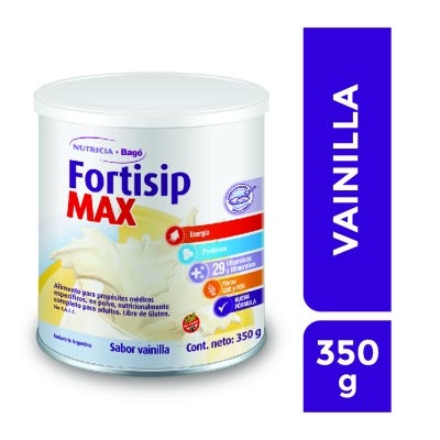 Fortisip Max Suplemento Nutricional Vainilla x350g