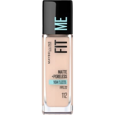 Base Maquillaje Maybelline FitMe Matte+Poreless 112 Natural Ivoryx30ml