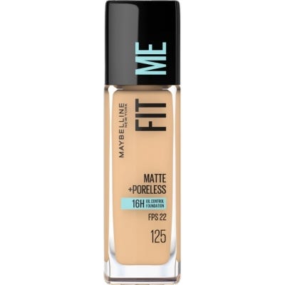 Base Maquillaje Maybelline FitMe Matte+Poreless 125 Nude Beige x30ml