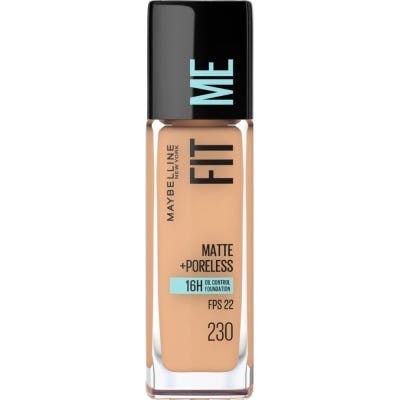 Base Maquillaje Maybelline FitMe Matte+Poreless 230 Natural Buff x30ml