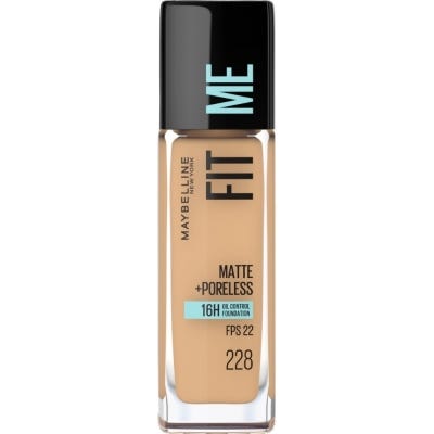 Base Maquillaje Maybelline FitMe Matte+Poreless 228 Soft Tan x30ml