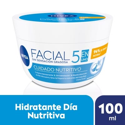 Crema facial 5 en 1 NIVEA Cuidado Nutritivo x 100 ml