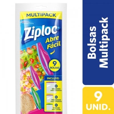 Ziploc Bolsa x9Un Multipack