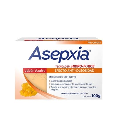 Jabón De Tocador Asepxia Azufre Barra x100gr