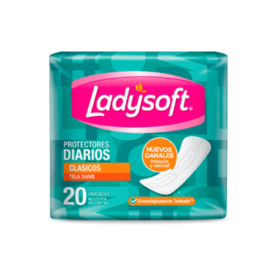 Protectores Diarios Ladysoft Clásicos x20un