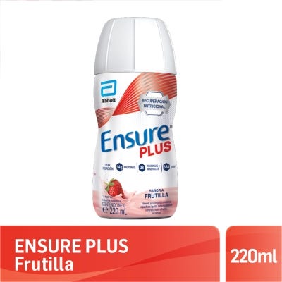 Suplemento Nutricional Ensure Plus Frutilla x220ml