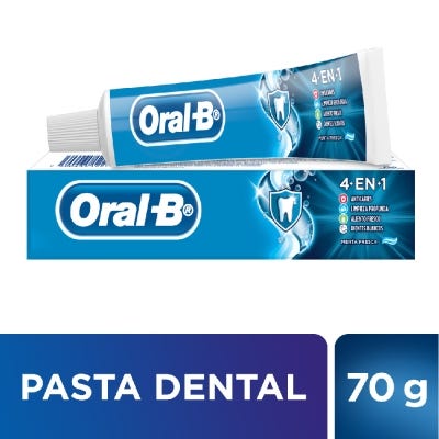 Pasta Dental Oral-B Menta Fresca 4En1 x70Gr