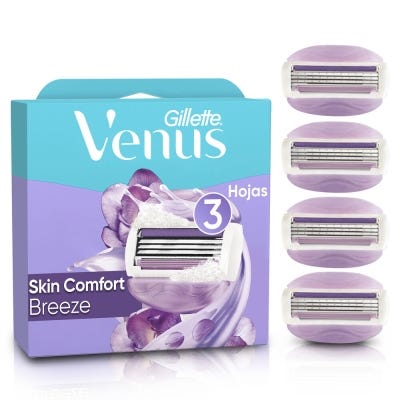 Cartuchos Para Afeitar Venus Breeze x4un