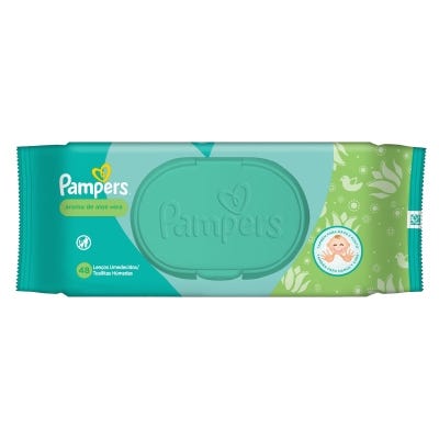 Toallas Humedas Pampers Wipes aloe vera x48