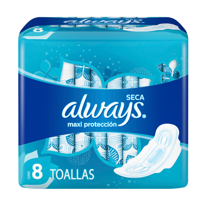Toallas Femeninas Always Triple Protect Plus x8Un