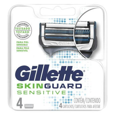 Cartuchos Para Afeitar Gillette Skinguard Sensitive x4un