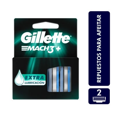 Cartuchos Para Afeitar Mach3 Plus x2un