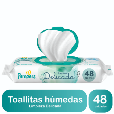 Toallas Humedas Pampers Limpieza Delicada x48un