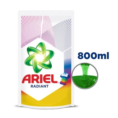 Jabon Líquido Ariel Radiant Pouch x800ml