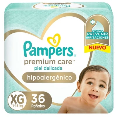 Pañales Pampers Premium Hiper XG x36un