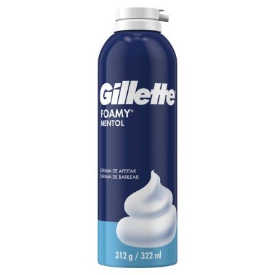 Espuma De Afeitar Gillette Foamy Mentol x312gr