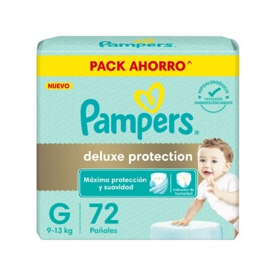 Pañales Pampers Deluxe Proteccion G x72