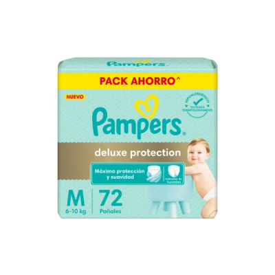 Pañales Pampers Deluxe Proteccion MED x72