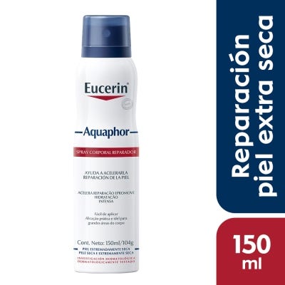Spray corporal reparador Eucerin Aquaphor para piel seca x150ml
