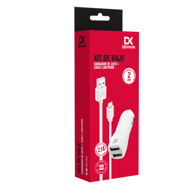 Dekkin - Kit Car Charger + Cable Lightning xu. 