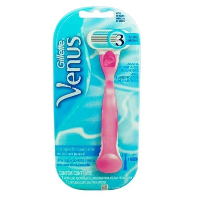 Maquina Afeitar Desechable Venus Rosada x1un