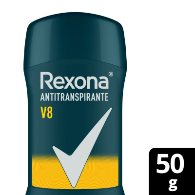 Desodorante En Barra Rexona Antitranspirante V8 x50gr