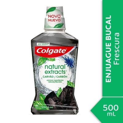 Enjuague Bucal Colgate Naturals Extracts Carbón x500ml