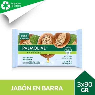 Jabon Palmolive Naturals Karite x 90Gr. x3