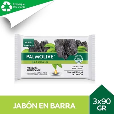Jabon Palmolive Naturals Carbón x90Gr. x3