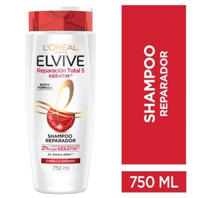Shampoo Elvive Rt5 + Keratin x750ml