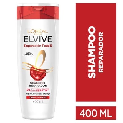 Shampoo Elvive Reparación Total 5 keratina x400ml