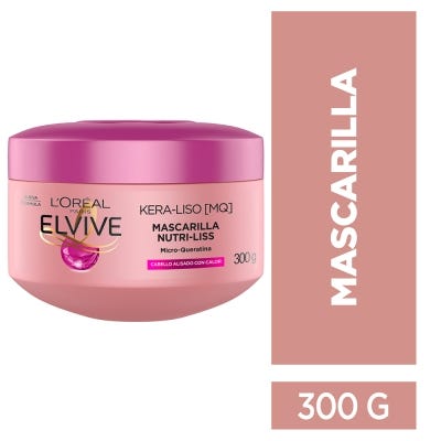 Tratamiento Capilar Elvive Kera-Liso Brillo y Sedoso x300gr