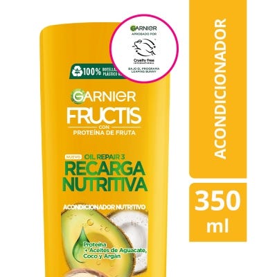 Acondicionador Fructis Oil Repair Recarga Nutritiva x350ml