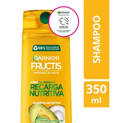 Shampoo Fructis Oil Repair Recarga Nutritiva x350ml