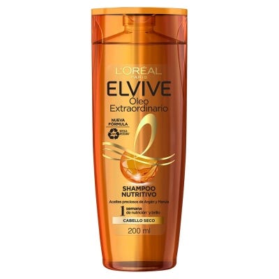 Shampoo Elvive Óleo Extraordinario Nutrición Universal x200ml