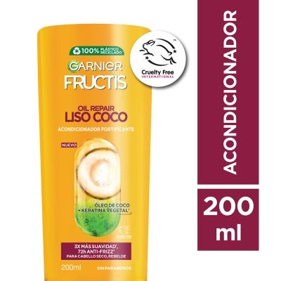 Acondicionador Fructis Oil Repair Liso Coco x200ml