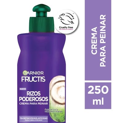 Crema Para Peinar Fructis Rizos Poderosos x250ml