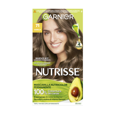 Coloracion Nutrisse Tono 71 Vainilla Clásico