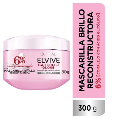 Tratamiento Capilar Elvive Glycolic Gloss x300gr