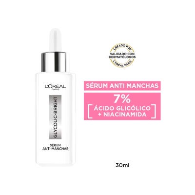 Serum Facial Loreal Glycolic Bright x30ml